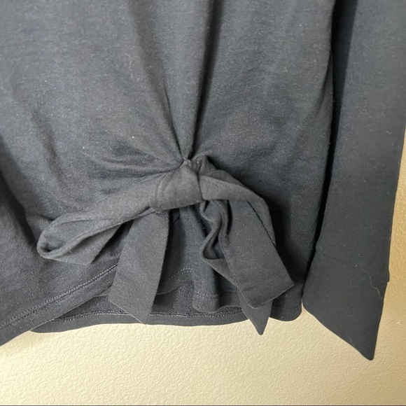 Caslon Medium Black Sweater with bow detailing - Picture 5 of 5